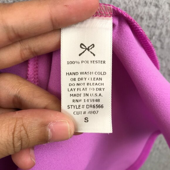 New Everly Sleeveless Fuchsia Flounce Hem Dress size S - Picture 9 of 10